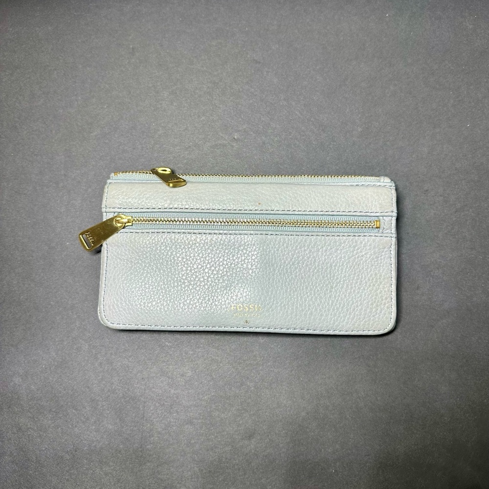 Fossil Gray Wallet Minimalist Design